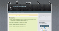 Desktop Screenshot of genkan.sspa.sk